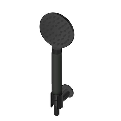 Handdoucheset Lagoo Garda met Handdouchehouder, Handdouche Rond en Doucheslang 150 cm Mat Zwart