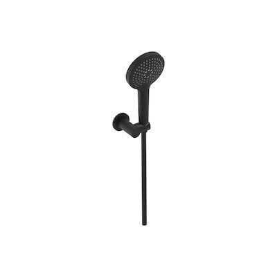 Handdoucheset MAY 3-Standen Handdouche, Verstelbare Wandsteun en Smooth Doucheslang 125 cm Mat Zwart PED