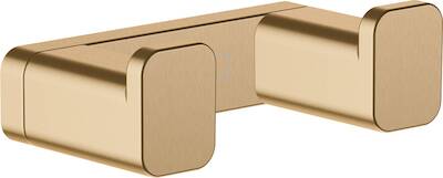 Hansgrohe AddStoris dubbele wandhaak 6,6×3,6×2,1cm brushed bronze