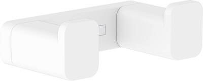 Hansgrohe AddStoris dubbele wandhaak 6,6×3,6×2,1cm mat wit