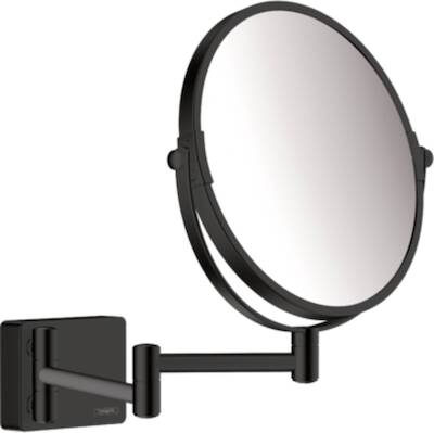 Hansgrohe AddStoris make-up spiegel 24,6×34,4×24,6cm mat zwart