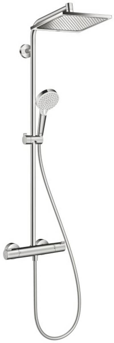 Hansgrohe Crometta E 1 straal showerpipe met douchekraan chroom