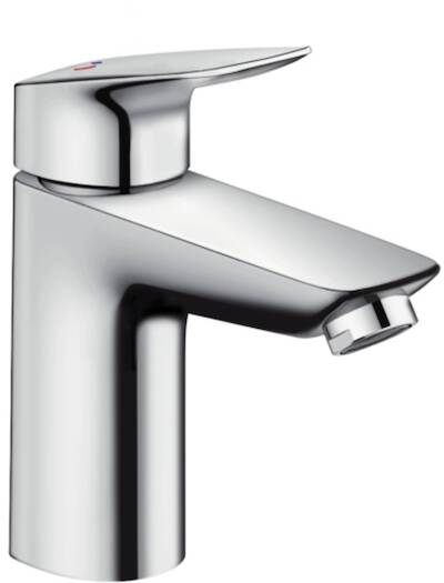 Hansgrohe Logis Coolstart wastafelkraan 100 met waste Chroom