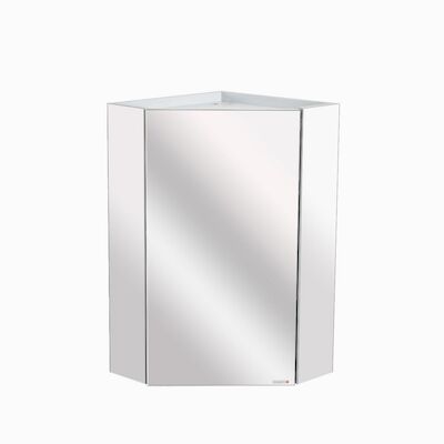 Hoek Toiletkast Corsa Allibert 31,5cm Grijs Aluminium – Spiegelkast | ALB825545
