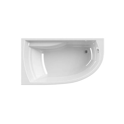 Hoekbad Allibert Diva 160×90 cm Asymmetrisch Rechts
