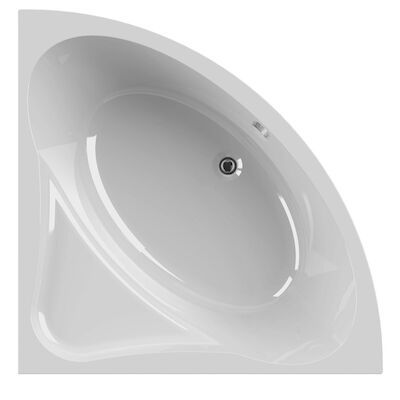 Hoekbad Allibert Diva Kwartrond 135×135 cm