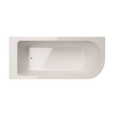 Hoekbad Allibert Serena 170x75x56 cm Wit Links