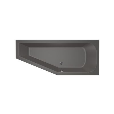 Hoekbad Xenz Lagoon Compact 170x75x45 cm Rechts Antraciet