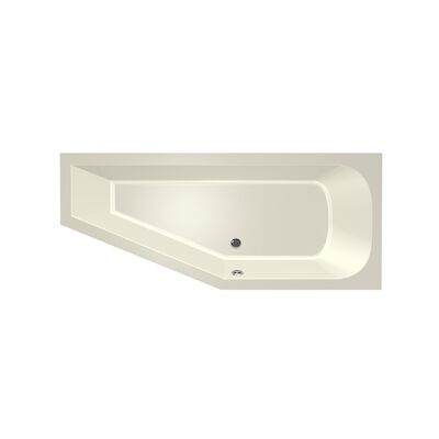 Hoekbad Xenz Lagoon Compact 170x75x45 cm Rechts Pergamon