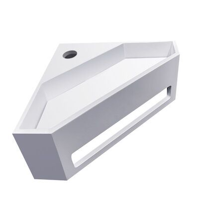 Hoekfontein BWS Jolie 35×20 cm Solid Surface Mat Wit