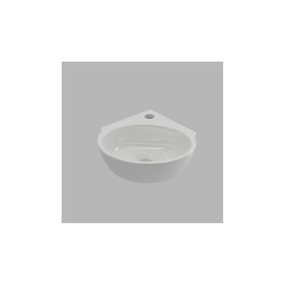 Hoekfontein Corner Keramiek 31.4×30 cm Wit