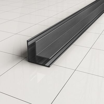 Hoekprofiel Wiesbaden Slim 200×1 Cm Gunmetal