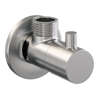 Hoekstopkraan Brauer Brushed Edition Compleet Met Slang RVS Geborsteld PVD
