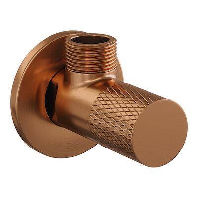 Hoekstopkraan Brauer Copper Carving Edition Koper Geborsteld PVD