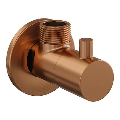 Hoekstopkraan Brauer Copper Edition Compleet Met Slang Koper Geborsteld PVD