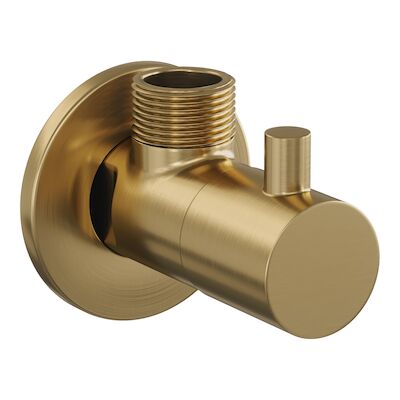 Hoekstopkraan Brauer Gold Edition Compleet Met Slang Goud Geborsteld PVD