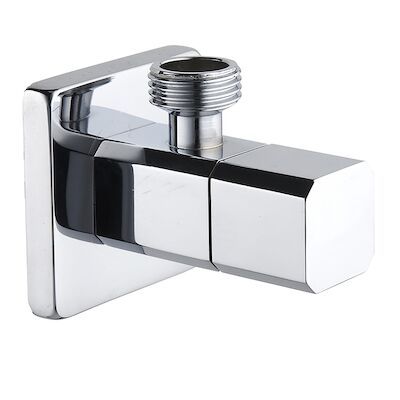 Hoekstopkraan BWS Quadro Met Rozet 1/2×3/8 mm Chroom