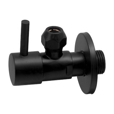 Hoekstopkraan BWS Yakarta 1/2 x 3/8 Of Knel 10 mm Mat Zwart