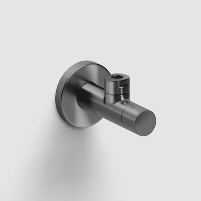 Hoekstopkraan Clou Hightech Gunmetal Geborsteld PVD