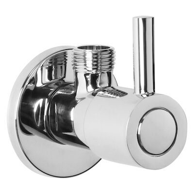Hoekstopkraan Differnz Met Rozet 1/2×3/8 mm Chroom