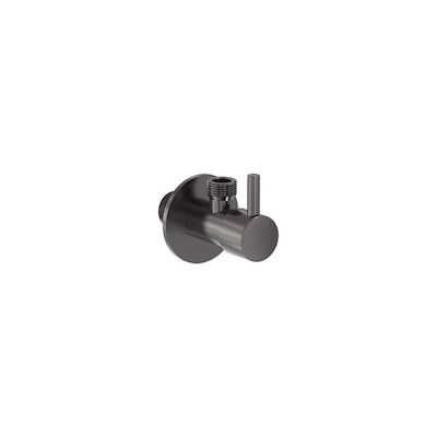 Hoekstopkraan MAY G1/2″ x G3/8″ Geborsteld Carbon Black PVD
