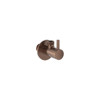 Hoekstopkraan MAY G1/2″ x G3/8″ Geborsteld Mat Koper PVD