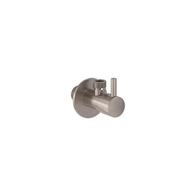 Hoekstopkraan MAY G1/2″ x G3/8″ Geborsteld Nickel PVD