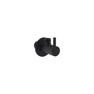Hoekstopkraan MAY G1/2″ x G3/8″ Mat Zwart PED