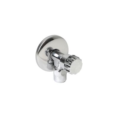 Hoekstopkraan Plieger Met Rozet 1/2 inch x 10mm Chroom
