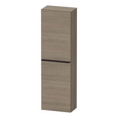 Hoge Kast Duravit D-Neo Kolomkast Wand 132 cm Linksdraaiend Mat Terra Eiken