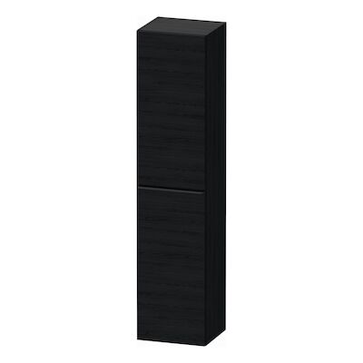 Hoge Kast Duravit D-Neo Kolomkast Wand 176 cm Linksdraaiend Mat Eiken Zwart