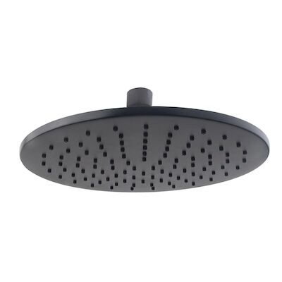 Hoofddouche BWS Cemal Rond 25×0,8 cm Antikalk Mat Zwart