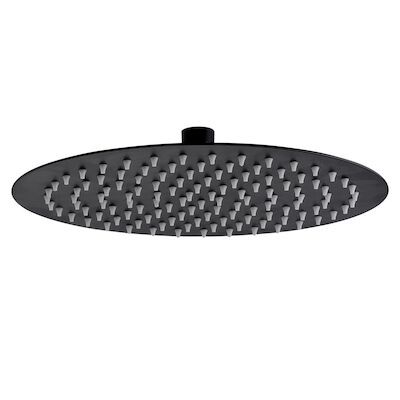 Hoofddouche BWS Colorato Rond 30 cm Mat Zwart