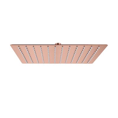 Hoofddouche BWS Colorato Vierkant 30×30 cm Geborsteld Koper