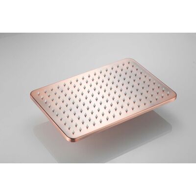 Hoofddouche BWS Vision Rechthoekig 30×20 cm Geborsteld Koper