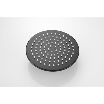 Hoofddouche BWS Vision Rond 20 cm Mat Zwart