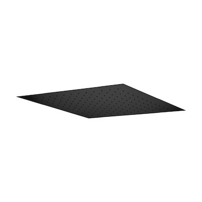 Hoofddouche Easy Peasy Lagoo Nesso Easy Fix Systeem 44 x 44 cm RVS Mat Zwart