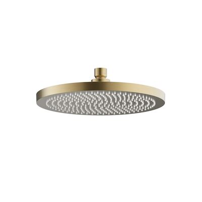 Hoofddouche Hotbath Ace Rond 23 cm Geborsteld Messing PVD