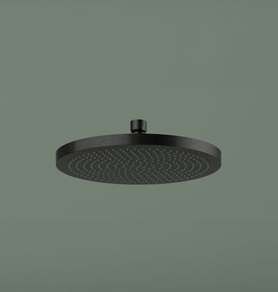 Hoofddouche Hotbath Ace Rond 23 cm Geborsteld Zwart PVD