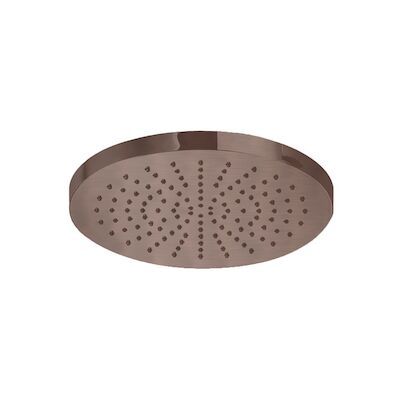 Hoofddouche Hotbath Cobber Opbouw 20 cm Geborsteld Koper PVD