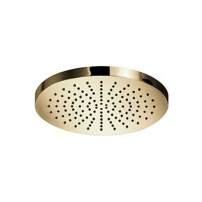 Hoofddouche Hotbath Cobber Opbouw 20 cm Gepolijst Messing PVD