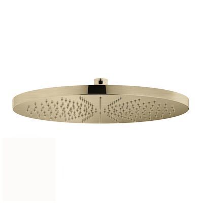 Hoofddouche Hotbath Cobber Opbouw 30 cm Geborsteld Messing Living Colours