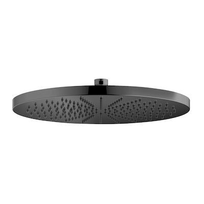 Hoofddouche Hotbath Cobber Opbouw 30 cm Zwart Chroom