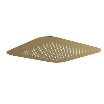 Hoofddouche Hotbath Gal Inbouw Vierkant 42×42 cm Geborsteld Messing PVD