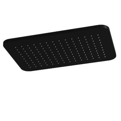 Hoofddouche Hotbath Gal Rechthoek 27×40 cm Mat Zwart