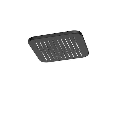 Hoofddouche Hotbath Gal Vierkant 22×22 cm Geborsteld Gunmetal PVD
