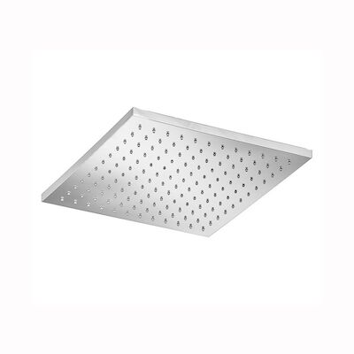 Hoofddouche Hotbath Mate 30×30 cm Vierkant Opbouw Geborsteld Nikkel
