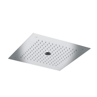 Hoofddouche Hotbath Mate 38×38 cm Inbouw Met Pilaarstraal Geborsteld Nikkel