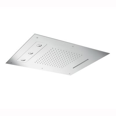 Hoofddouche Hotbath Mate 63×48 cm Rechthoekig Triple Inbouw Chroom