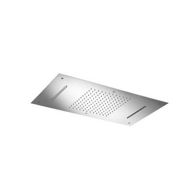 Hoofddouche Hotbath Mate Inbouw 70×38 cm Met Cascade Dualflow Chroom